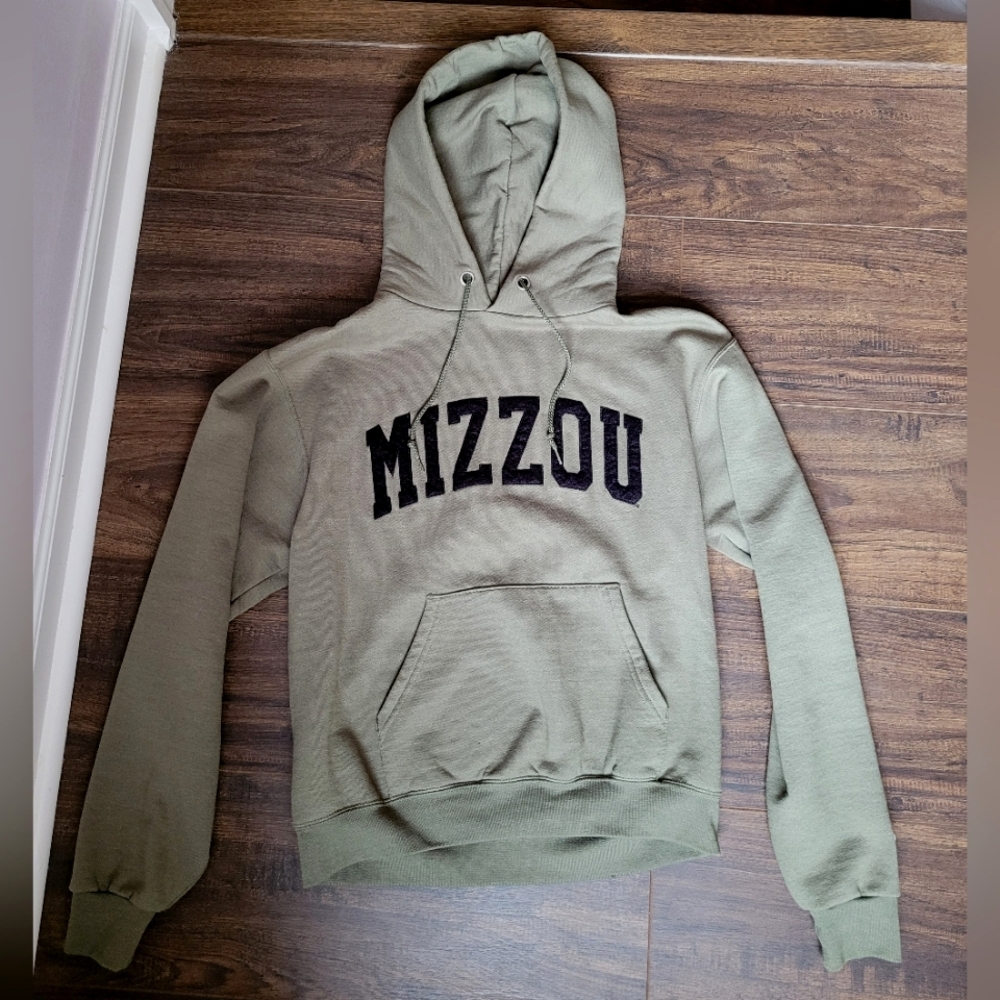 Mizzou Camo/Olive Green Hoodie Size S
